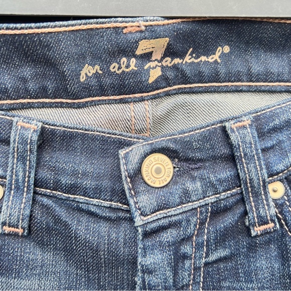 Seven 7 for all mankind crop dojo Dakota jeans gaucho wide 28 culottes - Picture 7 of 9